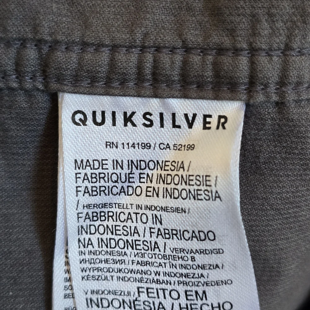 Quicksilver Bubble Cotton Corduroy Shirt Jacket, Iron Gate, Sz XL - Picture 9 of 10